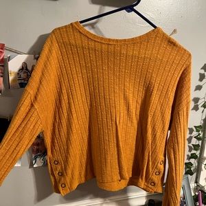Cropped sweater, large but fits like a s/m